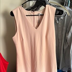Sleeveless V-Neck Blush Pink Calvin Klein Dress